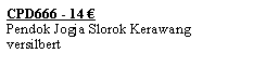 Textfeld: CPD666 - 14 �Pendok Jogja Slorok Kerawangversilbert